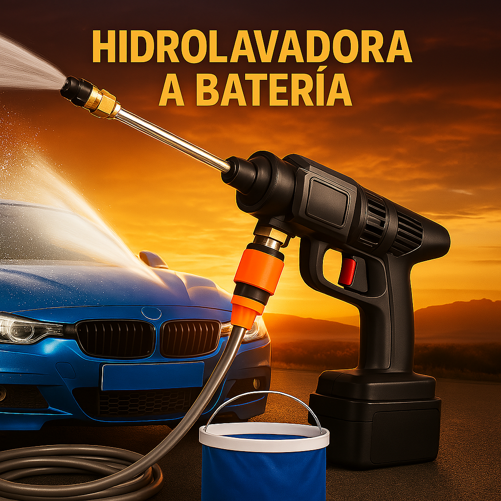 HydroBlast 48V Hidro lavadora ¡ahorra en el lavado de tu auto!