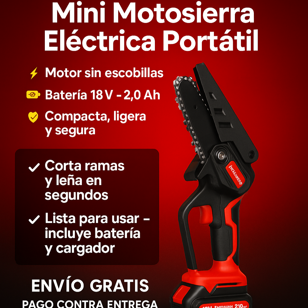Minisierra Turbo Inalámbrica Para El Hogar - Corta todo en segundos