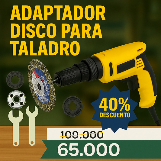 Adaptador de disco para taladro